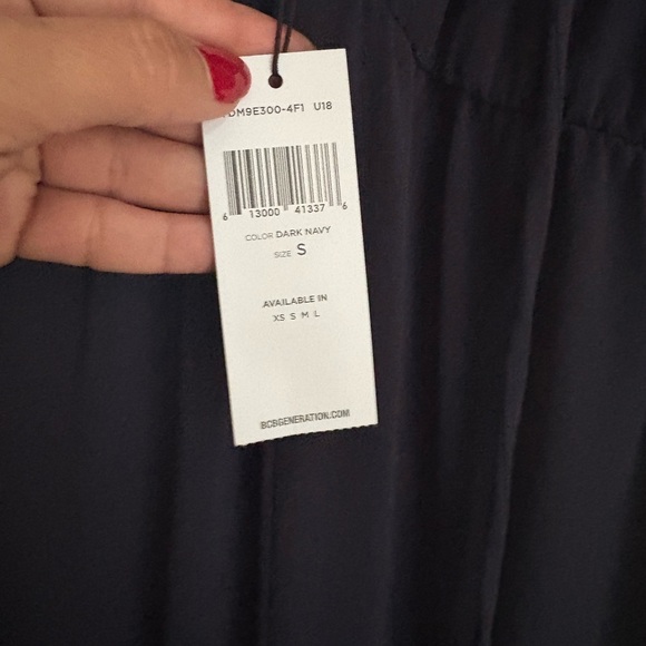 BCBGMaxAzria Jumpsuit Woman Size S Navy Sleeveless NWT - Picture 4 of 4